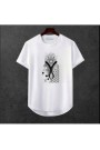 Erkek Ön Baskili T-shirt Plus Model